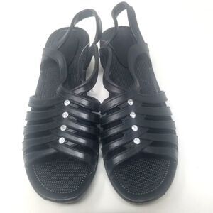 Shelly Sandals. Coral orange, Size 8.